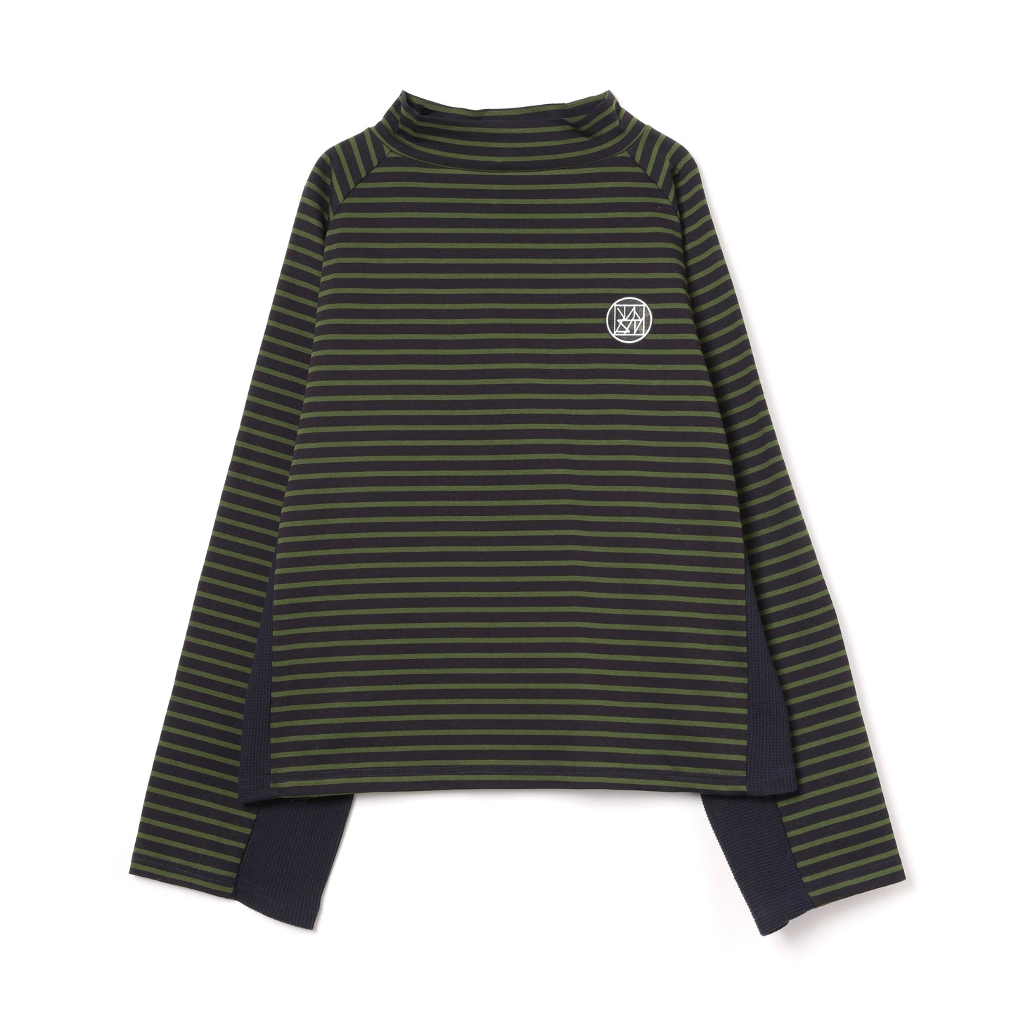 MOCK NECK STRIPE TOPS