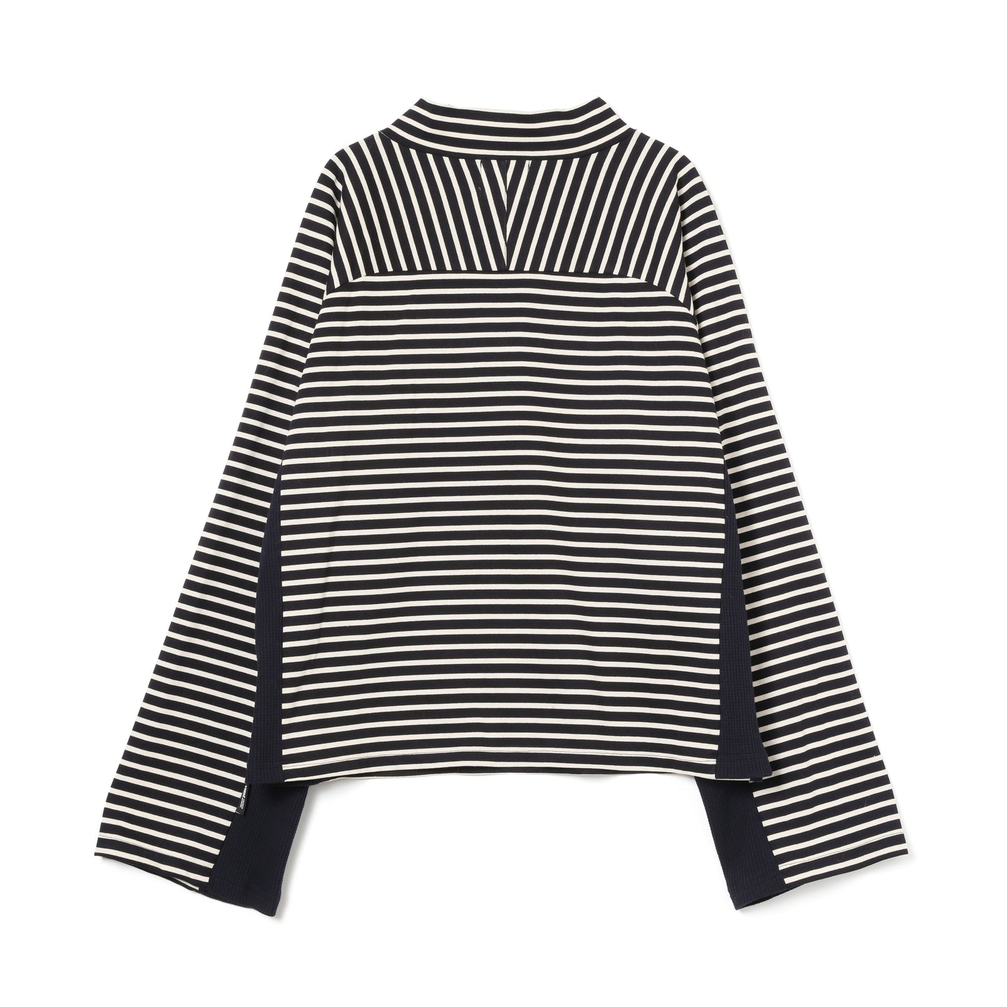 MOCK NECK STRIPE TOPS