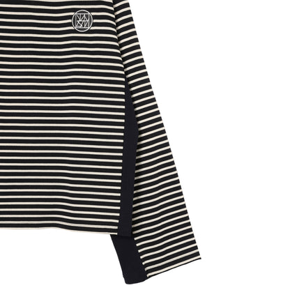 MOCK NECK STRIPE TOPS