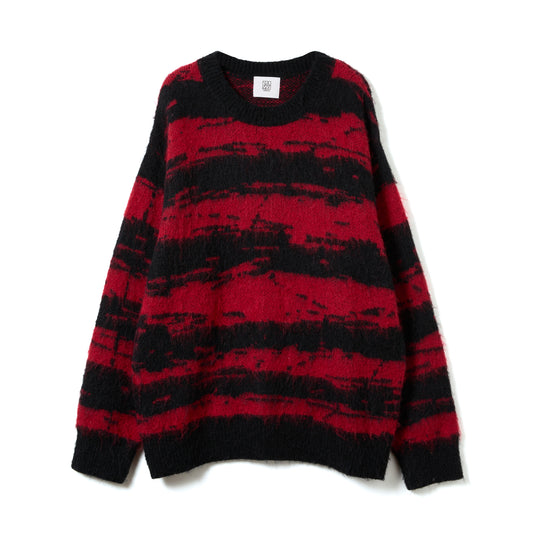 DISTORTED STRIPE KNIT