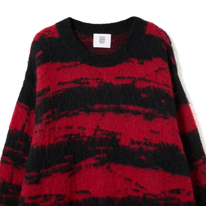 DISTORTED STRIPE KNIT