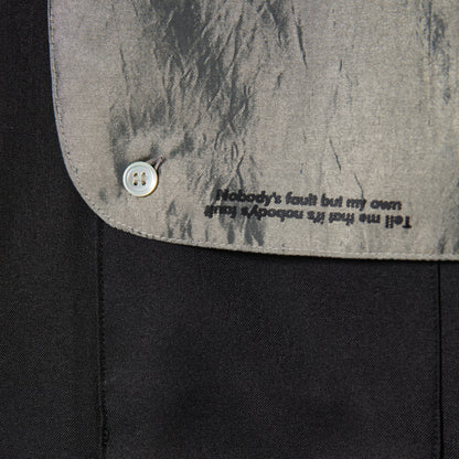 FLAP OP COLLAR ZIP SHIRT