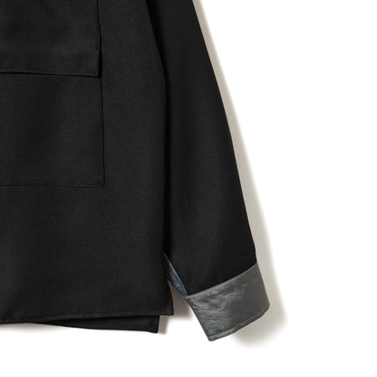 FLAP OP COLLAR ZIP SHIRT