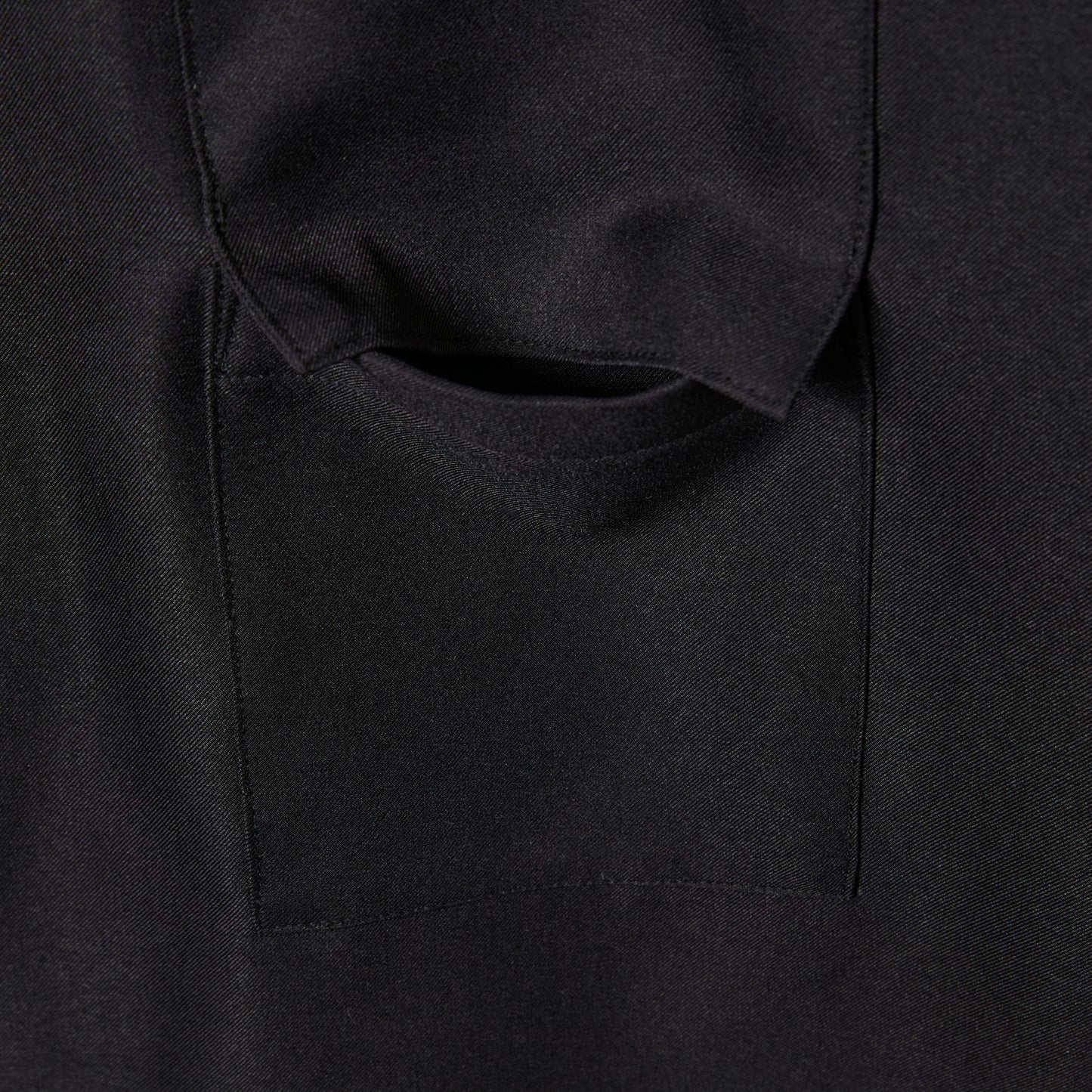 FLAP OP COLLAR ZIP SHIRT