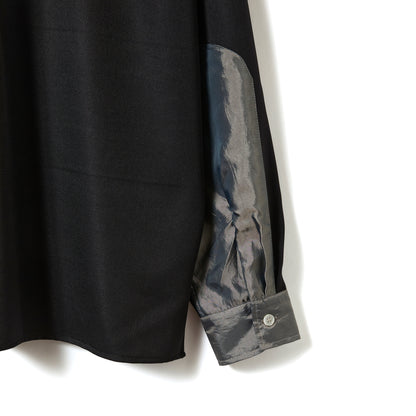 FLAP OP COLLAR ZIP SHIRT