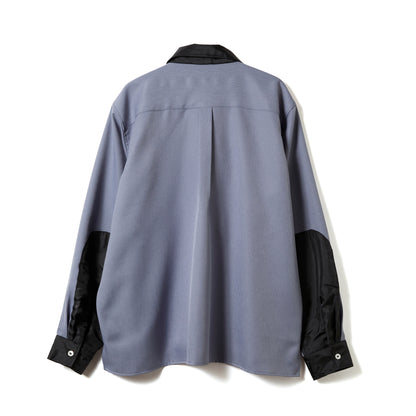 FLAP OP COLLAR ZIP SHIRT