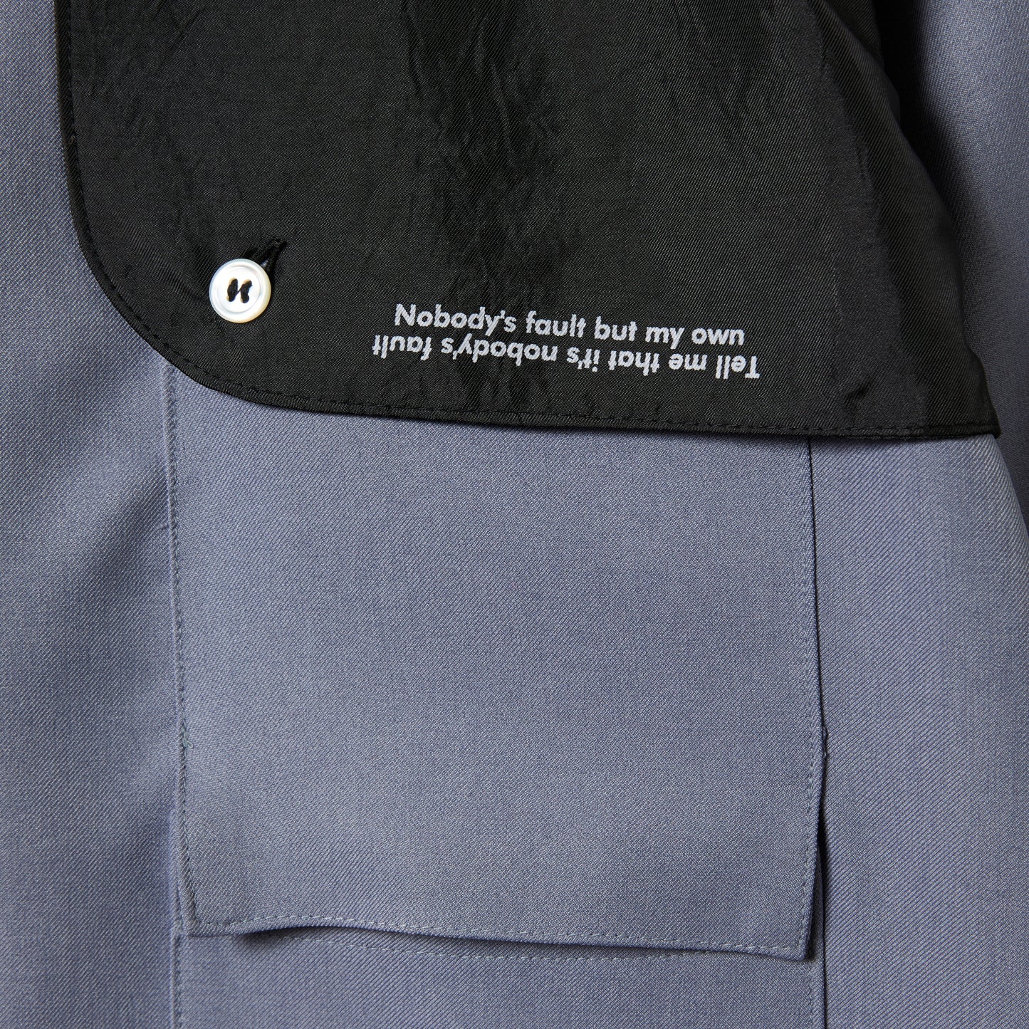 FLAP OP COLLAR ZIP SHIRT