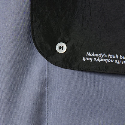 FLAP OP COLLAR ZIP SHIRT