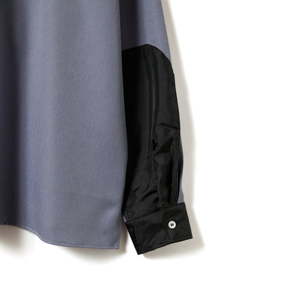 FLAP OP COLLAR ZIP SHIRT