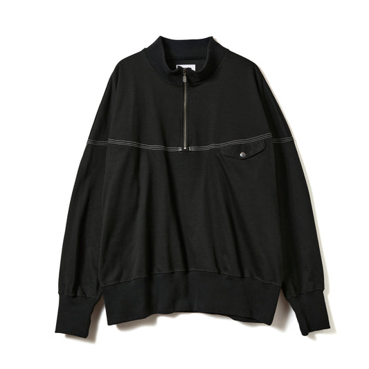 ROUND CUT HALF ZIP TOPS