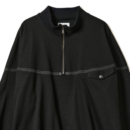 ROUND CUT HALF ZIP TOPS