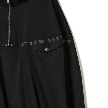 ROUND CUT HALF ZIP TOPS