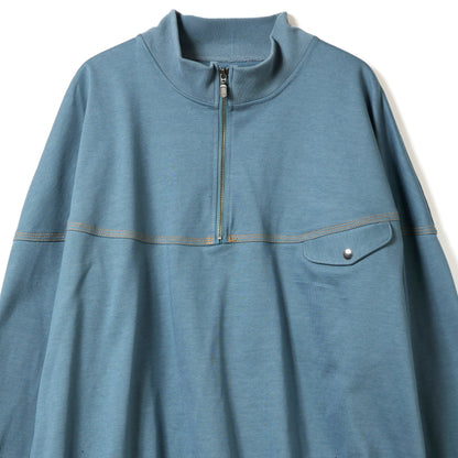 ROUND CUT HALF ZIP TOPS