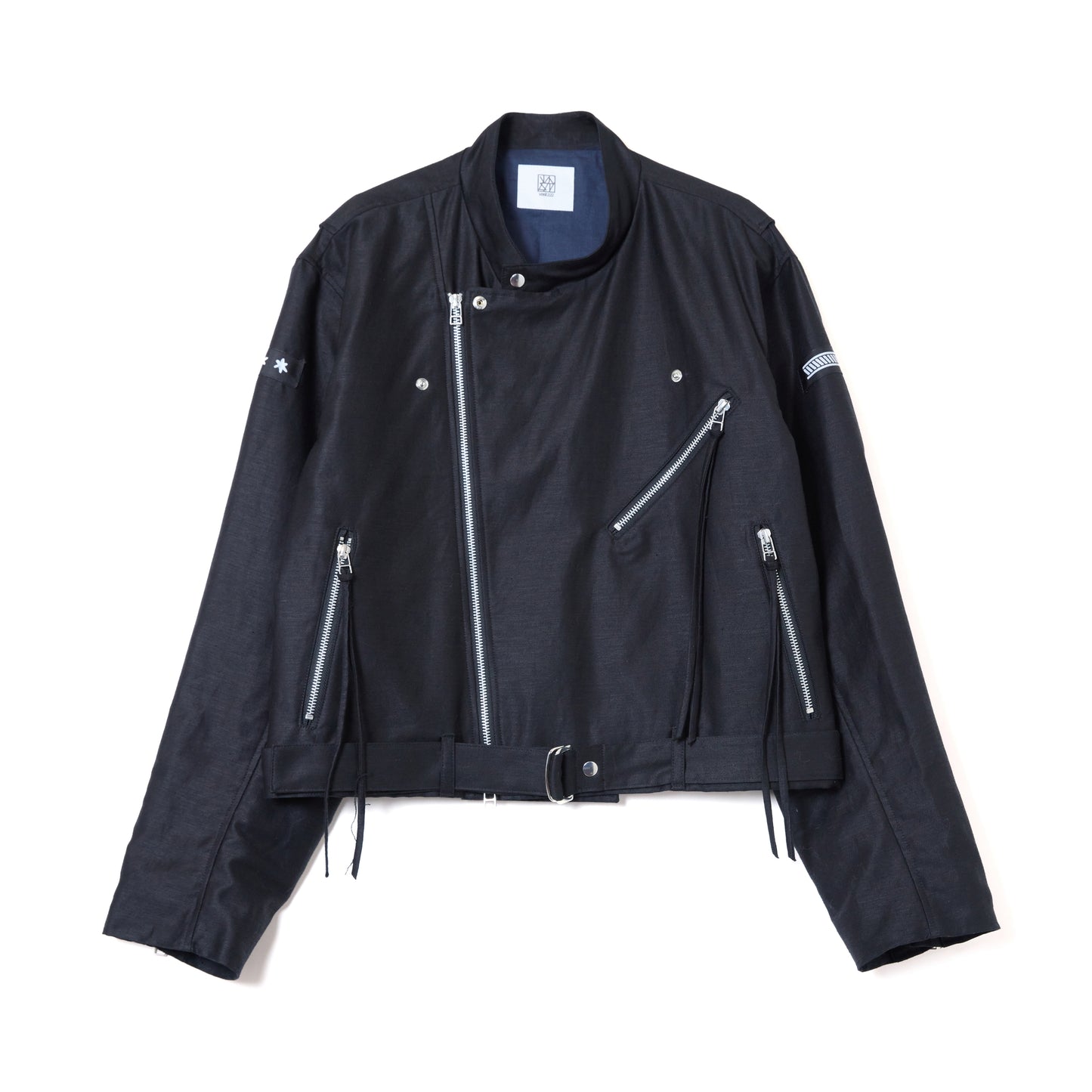 COTTON LINEN RIDERS JACKET
