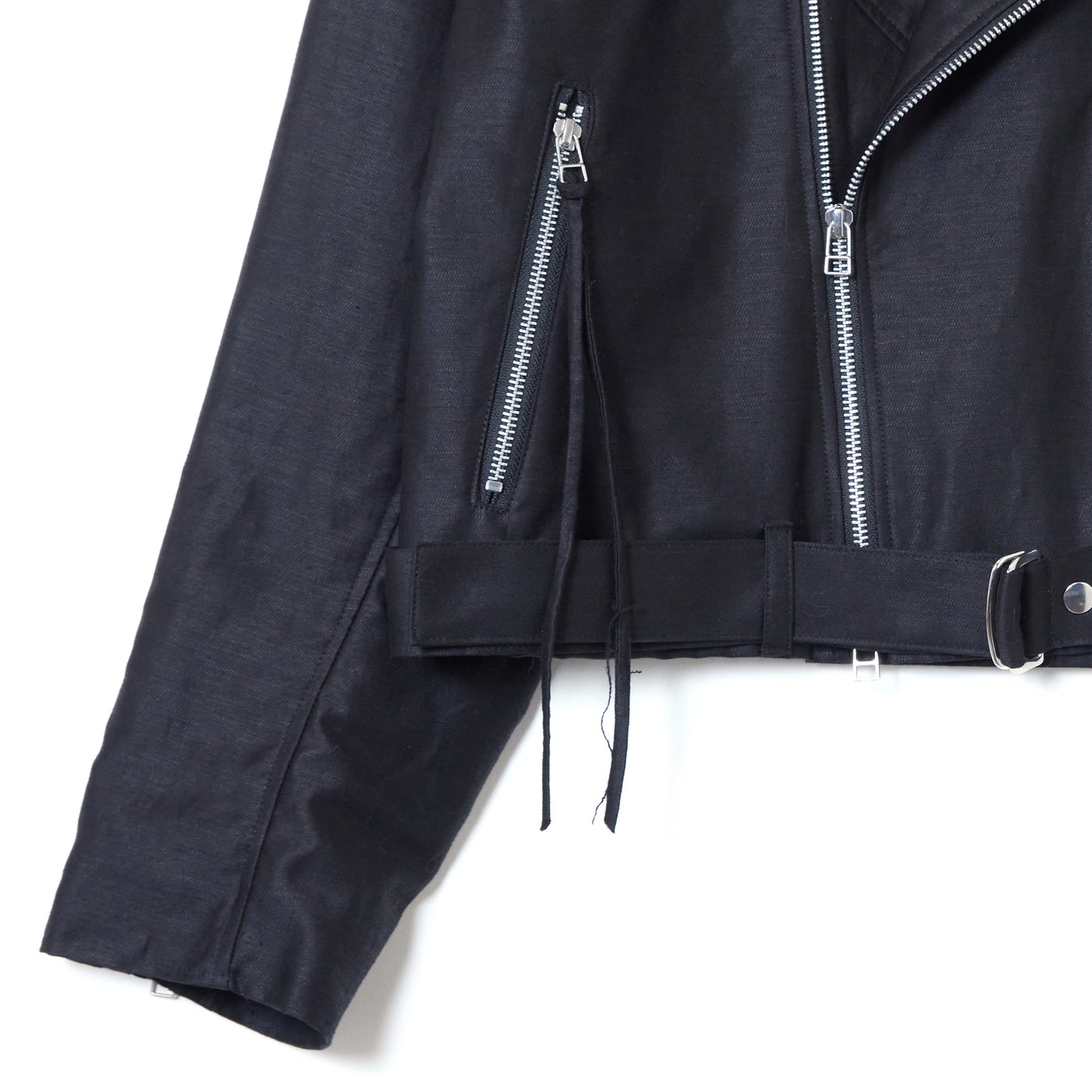 COTTON LINEN RIDERS JACKET