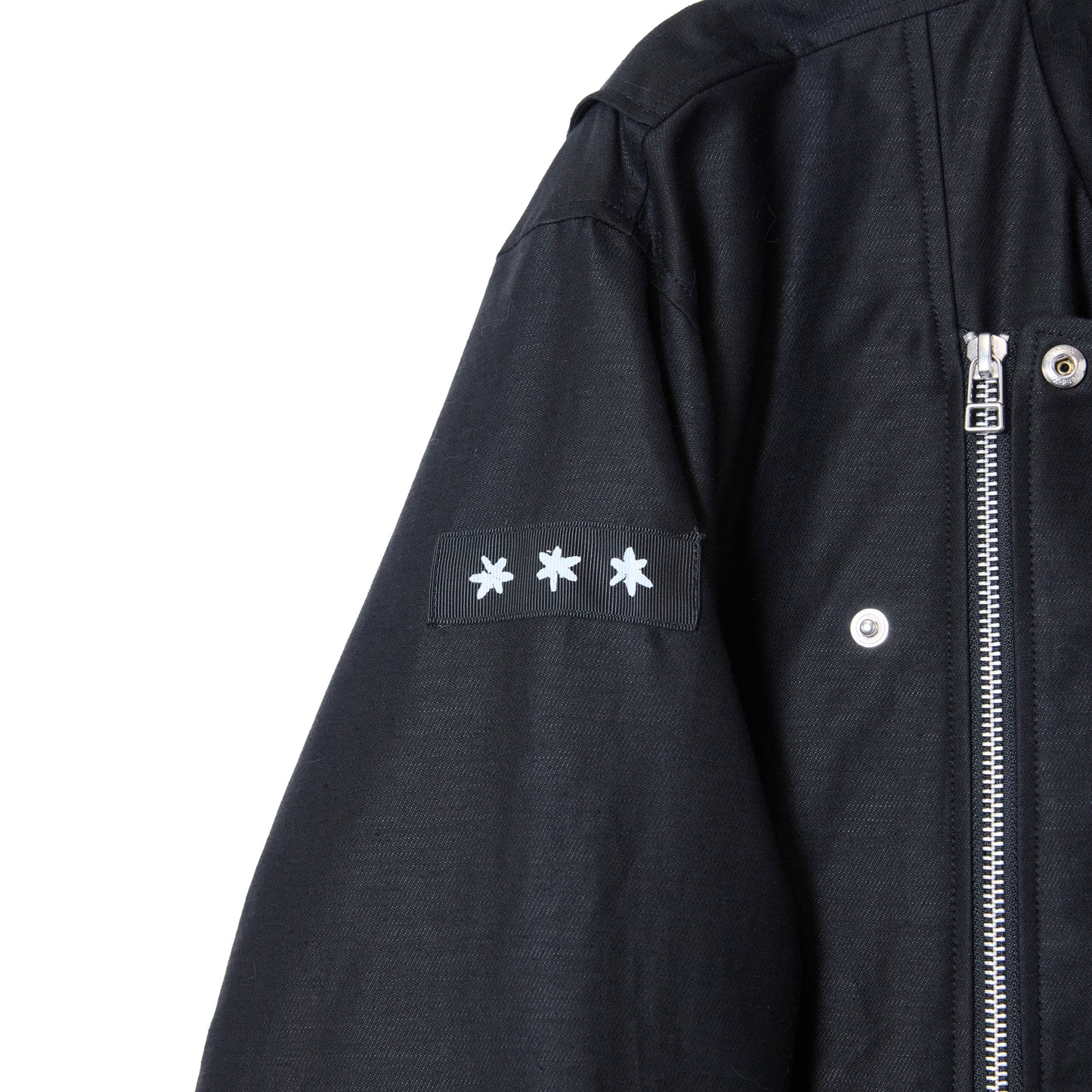 COTTON LINEN RIDERS JACKET