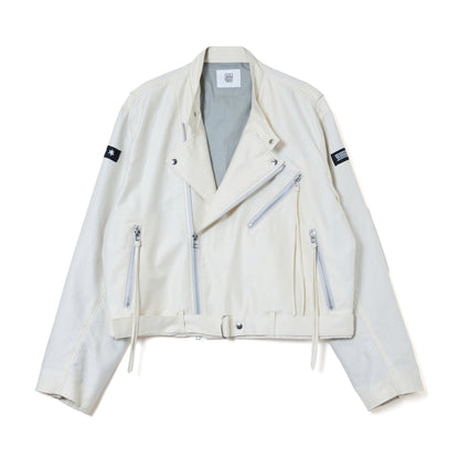 COTTON LINEN RIDERS JACKET