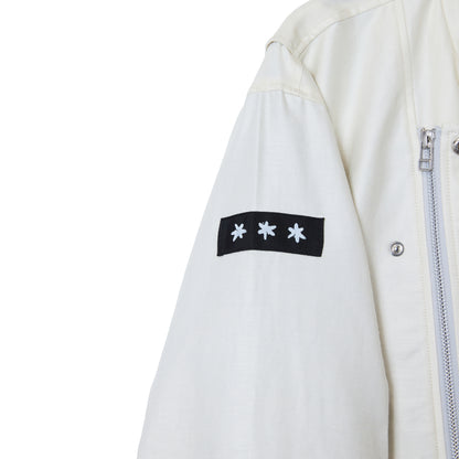 COTTON LINEN RIDERS JACKET