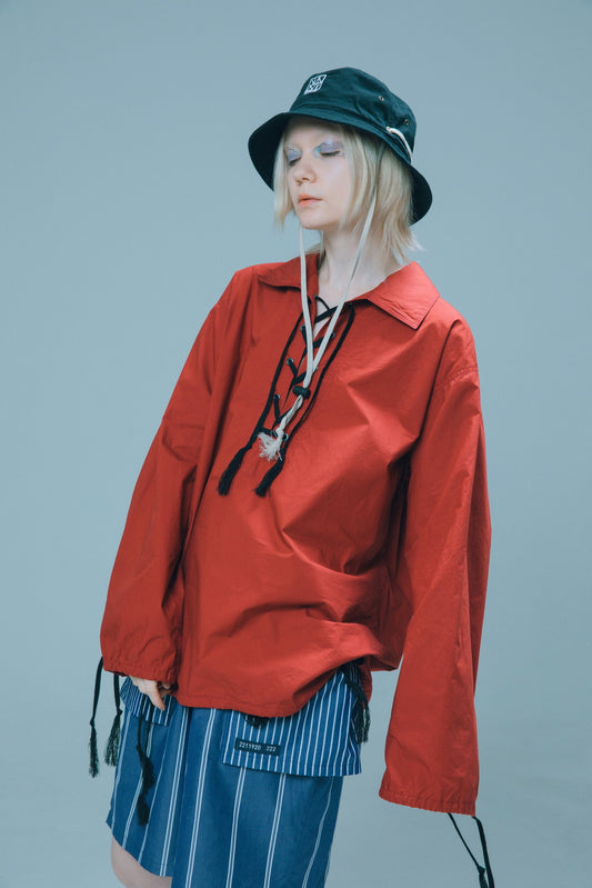 LACE UP SHIRT