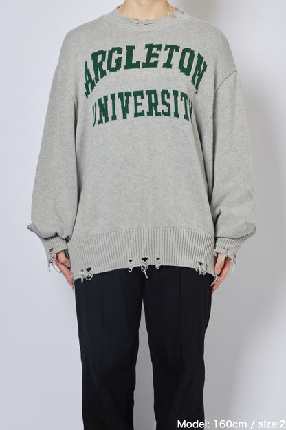 FAUX SWEATSHIRT KNIT