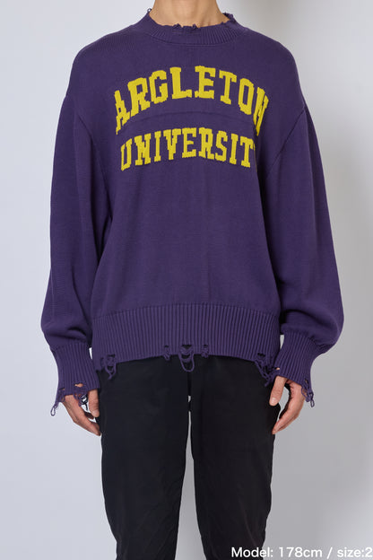 FAUX SWEATSHIRT KNIT