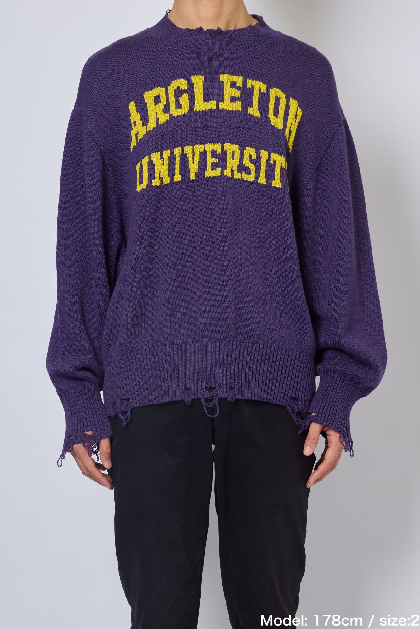 FAUX SWEATSHIRT KNIT