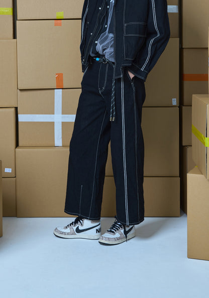 WIDE DENIM PANTS
