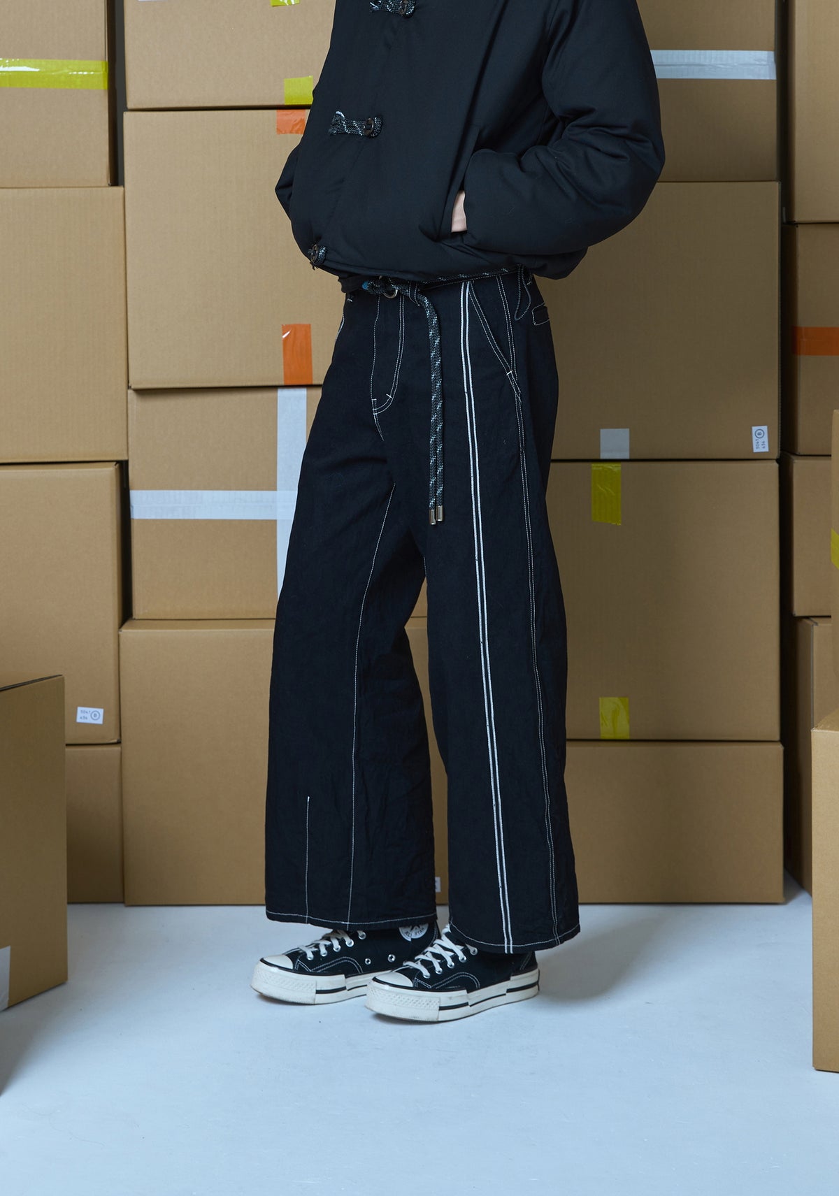 WIDE DENIM PANTS