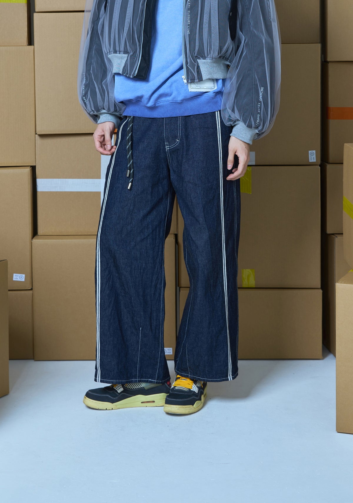 WIDE DENIM PANTS