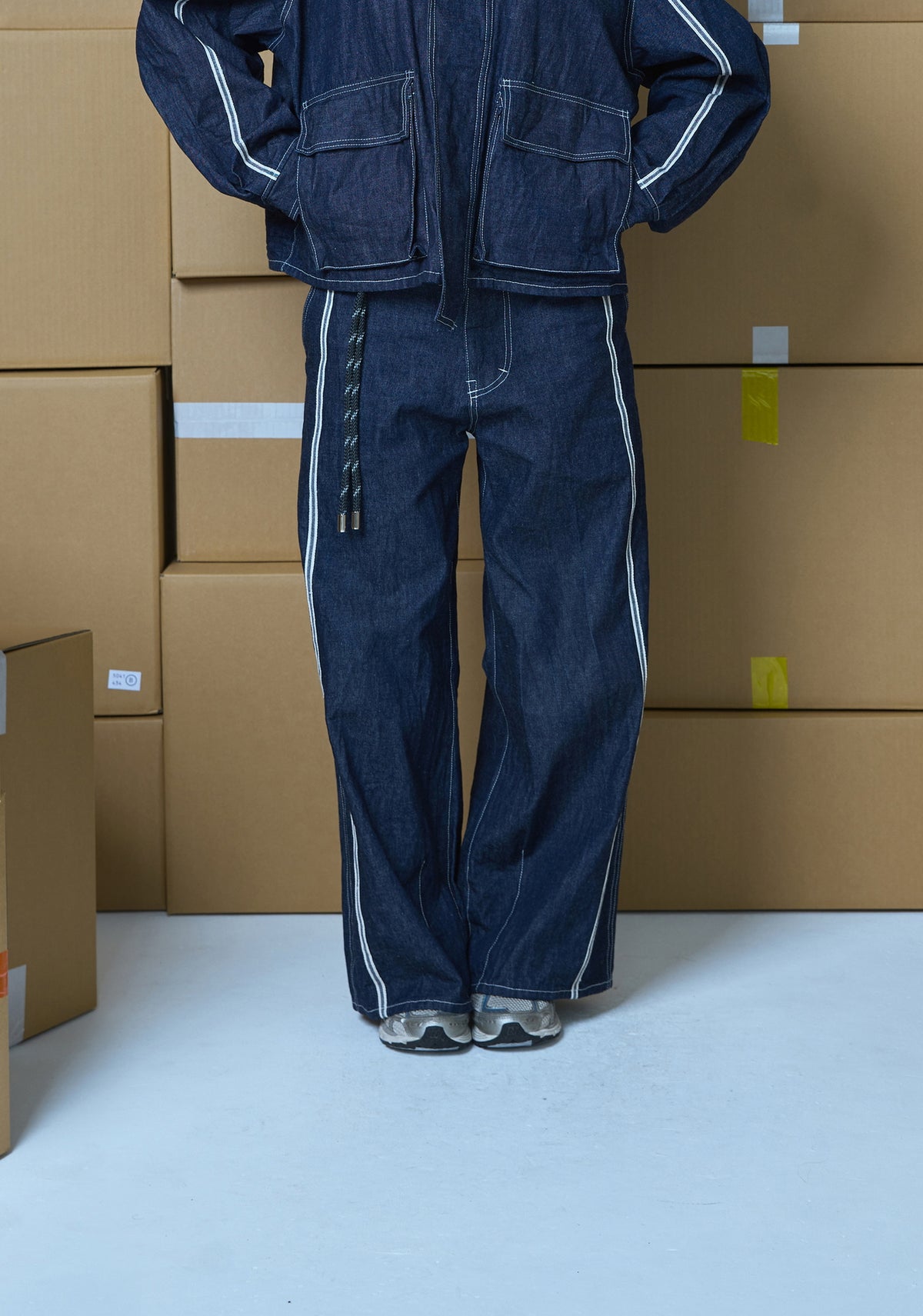 WIDE DENIM PANTS